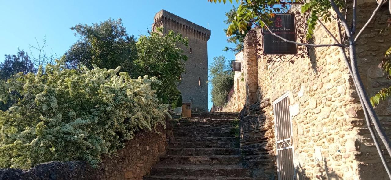 Les Volets Rouges - Glace Du Pape Châteauneuf-du-Pape Buitenkant foto